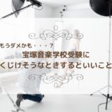 もうダメかも・・・？　宝塚音楽学校受験にくじけそうなときするといいこと